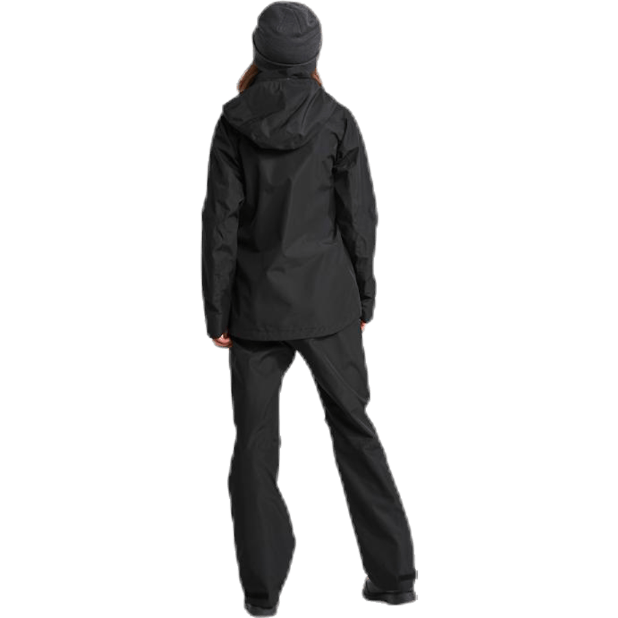 Tera Girls Rain Jacket Black - Bild 4