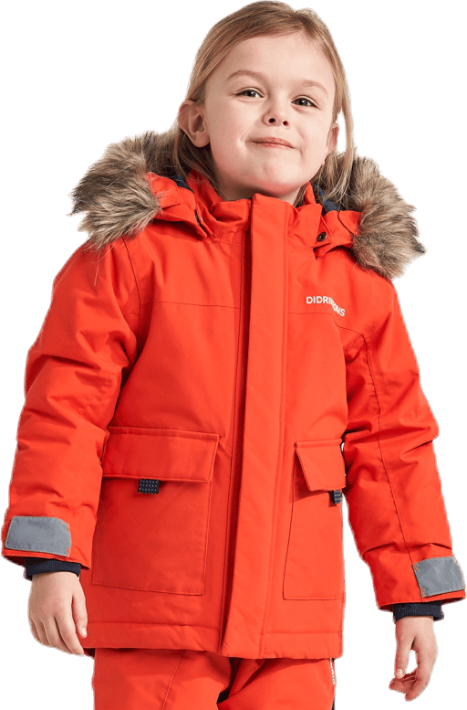 Polarbjörnen Parka Orange, Unisex, Kleding, jassen, Oranje, 110