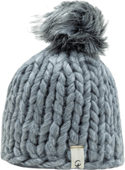 Fox Knitted Beanie Grey - Bild 2
