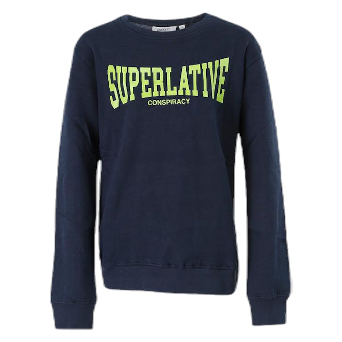 Superlative Crewneck Jr Blue, Unisex, Klær, hettegensere og gensere, Blå, 170