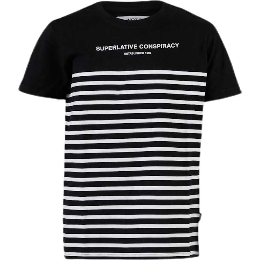 Superlative Conspiracy Stripe Youth White/Black