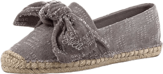 Amanda Knot Espandrillo Grey/Beige