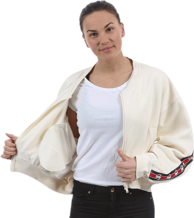 Violet Zip Sweat White - Bild 3