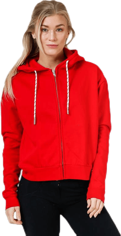 Malaga Zip Hood Red
