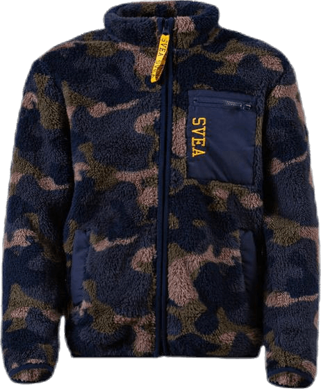 Pile Zip Jr Jacket Patterned, Unisex, Kläder, Skjortor, Mönstrad, 140