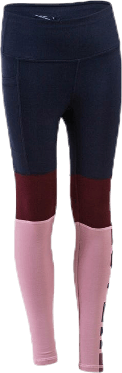 Color Block Junior Tights Blue/Pink