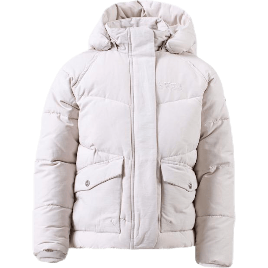 Short Padded Junior Jacket White