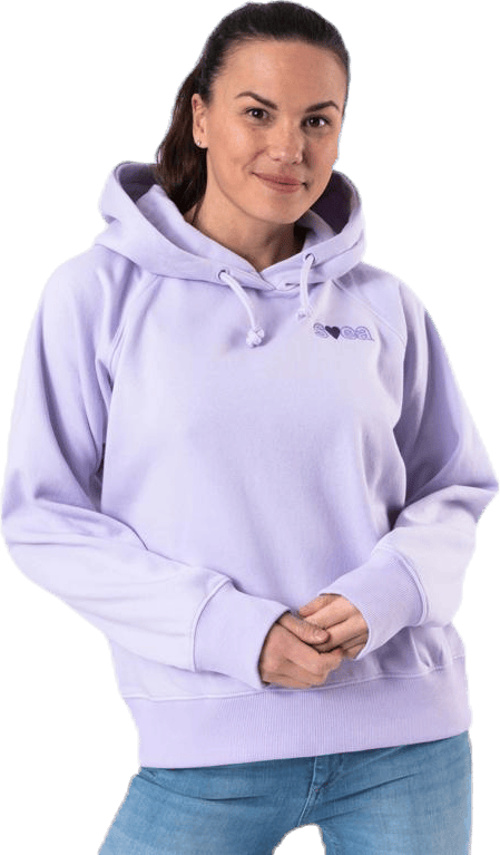 Heart Logo Hood Purple
