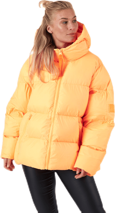 Short Padded Hood Jacket Orange - Bild 2