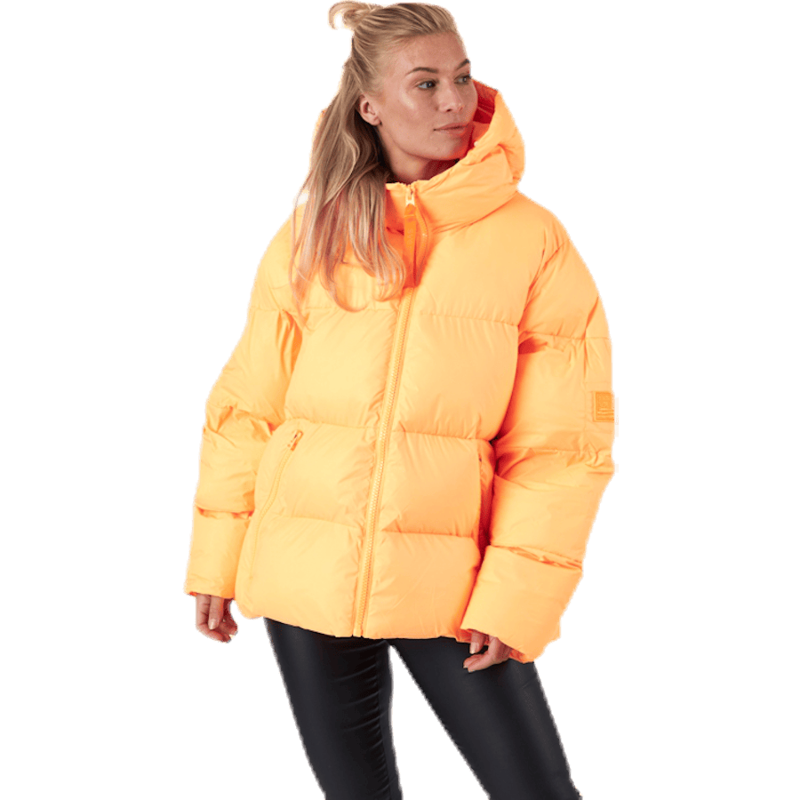 Short Padded Hood Jacket Orange - Bild 2