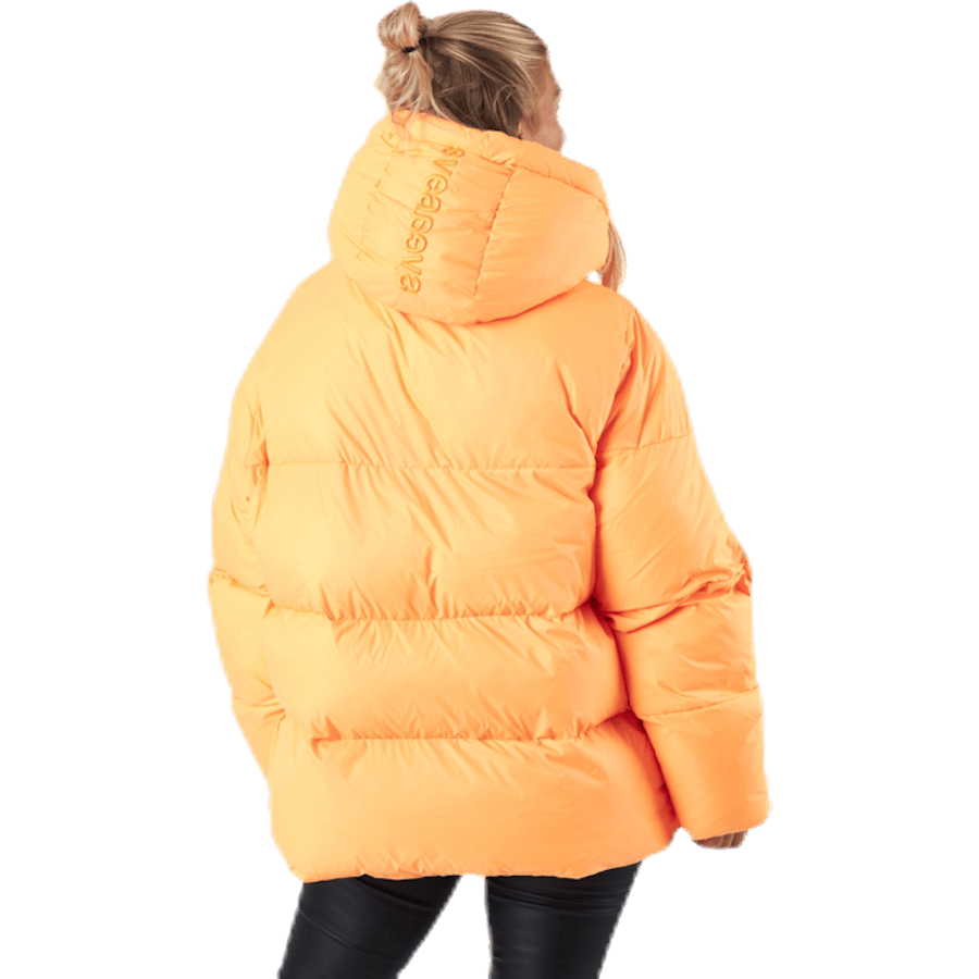 Short Padded Hood Jacket Orange - Bild 3
