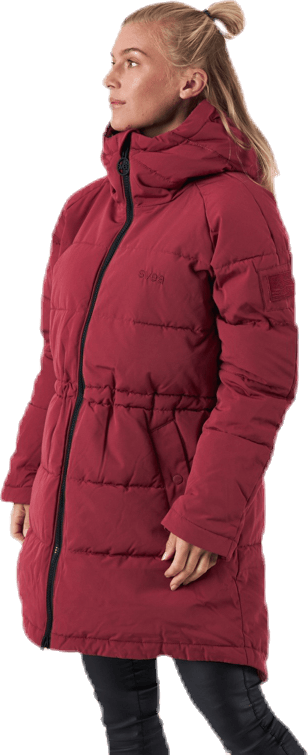 Hourglass Puffer Jacket Red, Female, Apparels, jackets, Red, L
