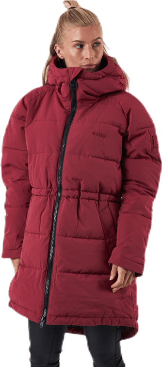 Hourglass Puffer Jacket Red - Bild 2
