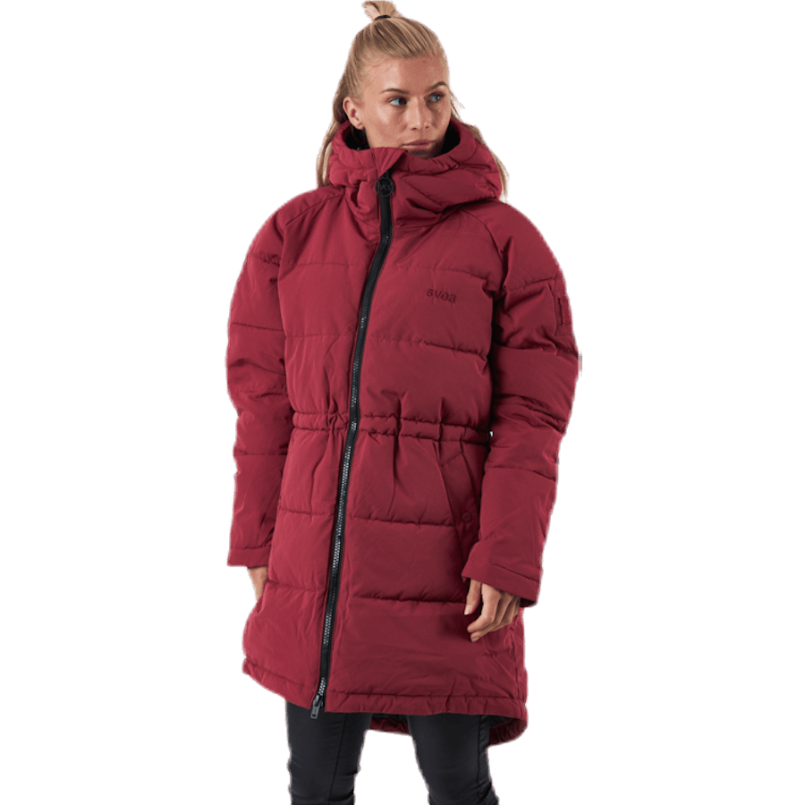 Hourglass Puffer Jacket Red - Bild 2