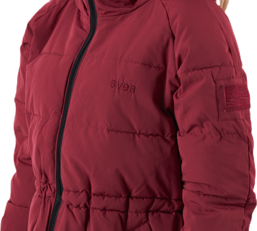 Hourglass Puffer Jacket Red - Bild 5