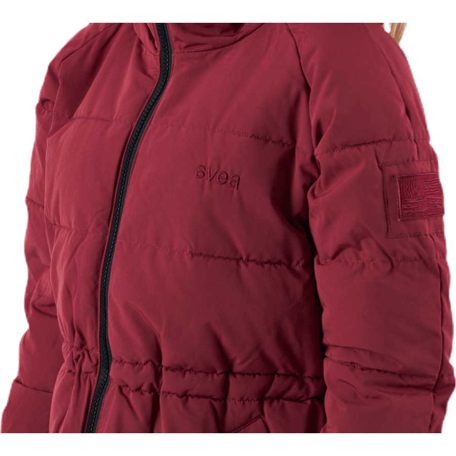 Hourglass Puffer Jacket Red - Bild 5