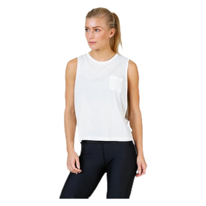 Layer Tank White, Female, Bekleidung, Tops, Trainieren, Weiß, L