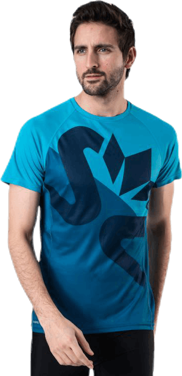 Race Air Tee Blue/Grey, Male, Vêtements, T-shirt, Courses, Bleu/Gris, S