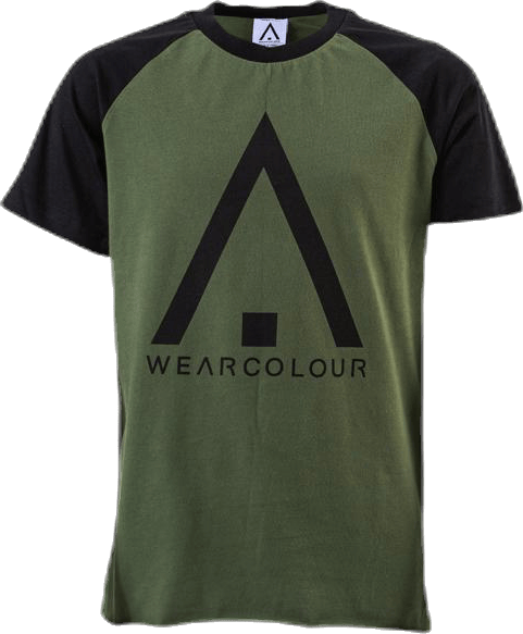 Organic Rag Tee Youth Black/Green