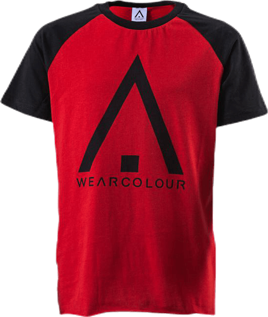 Organic Rag Tee Youth Black/Red