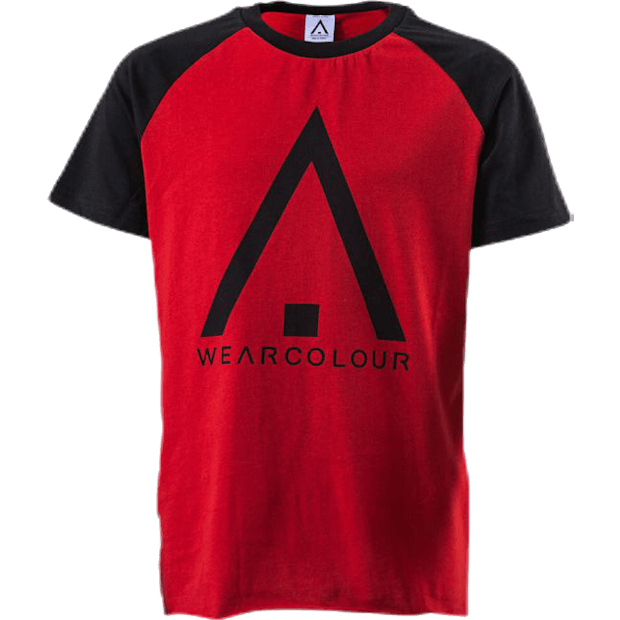 Organic Rag Tee Youth Black/Red