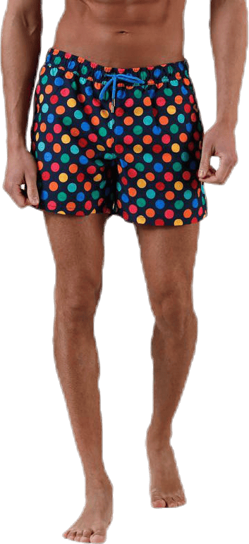 Big Dot Swim Shorts Blue, Male, Apparels, Swimwear, Swimming, Blue, L