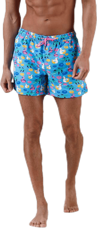 Pool Party Swim Shorts Blue, Male, Apparels, Swimwear, Swimming, Blue, M