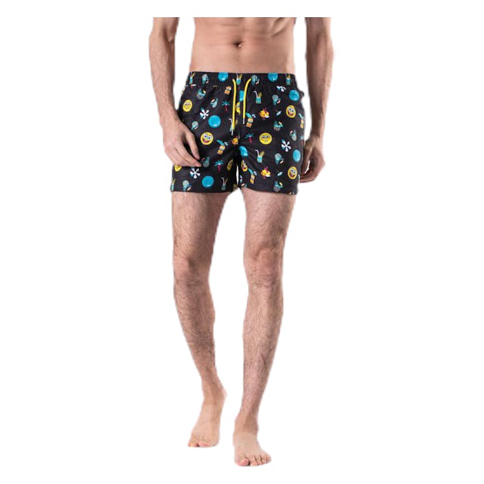 Sponge Bob Swim Shorts Black, Male, Apparels, Swimwear, Swimming, Black, M