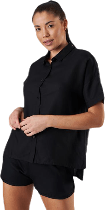 Shirt Short Sleeve Nibe Black, Female, Kläder, T-shirt, Svart, L