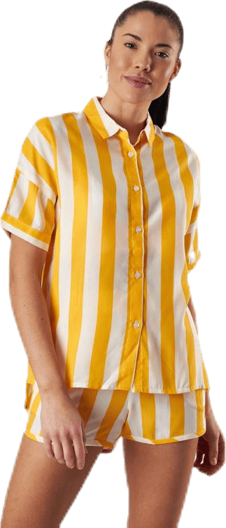 Shirt Short Sleeve Nibe Big Stripes Yellow - Bild 2