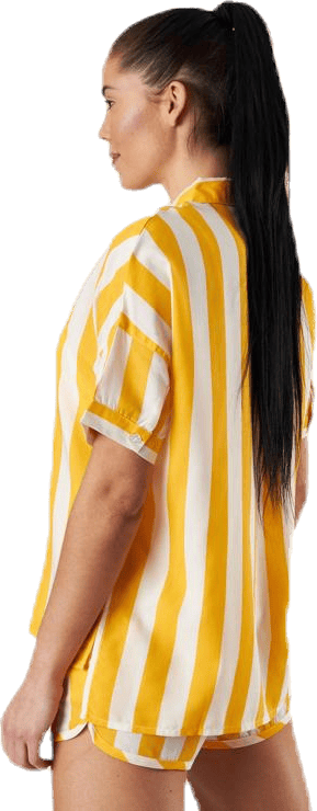 Shirt Short Sleeve Nibe Big Stripes Yellow - Bild 3