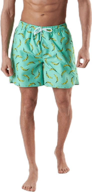Swim Shorts Sandhamn Bananas Green
