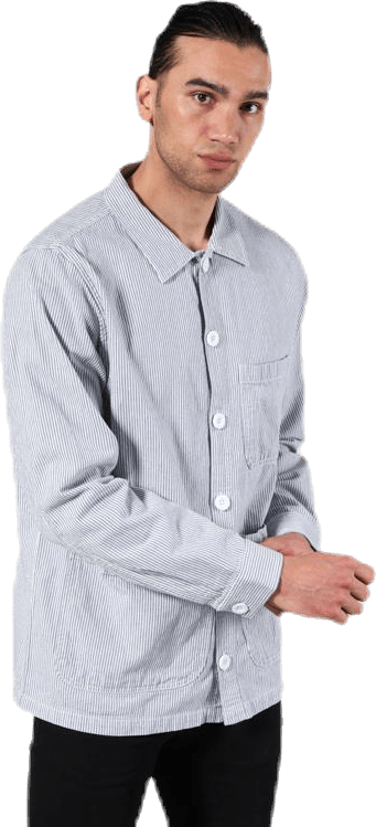 Worker Jacket Sala Thin Stripes Blue