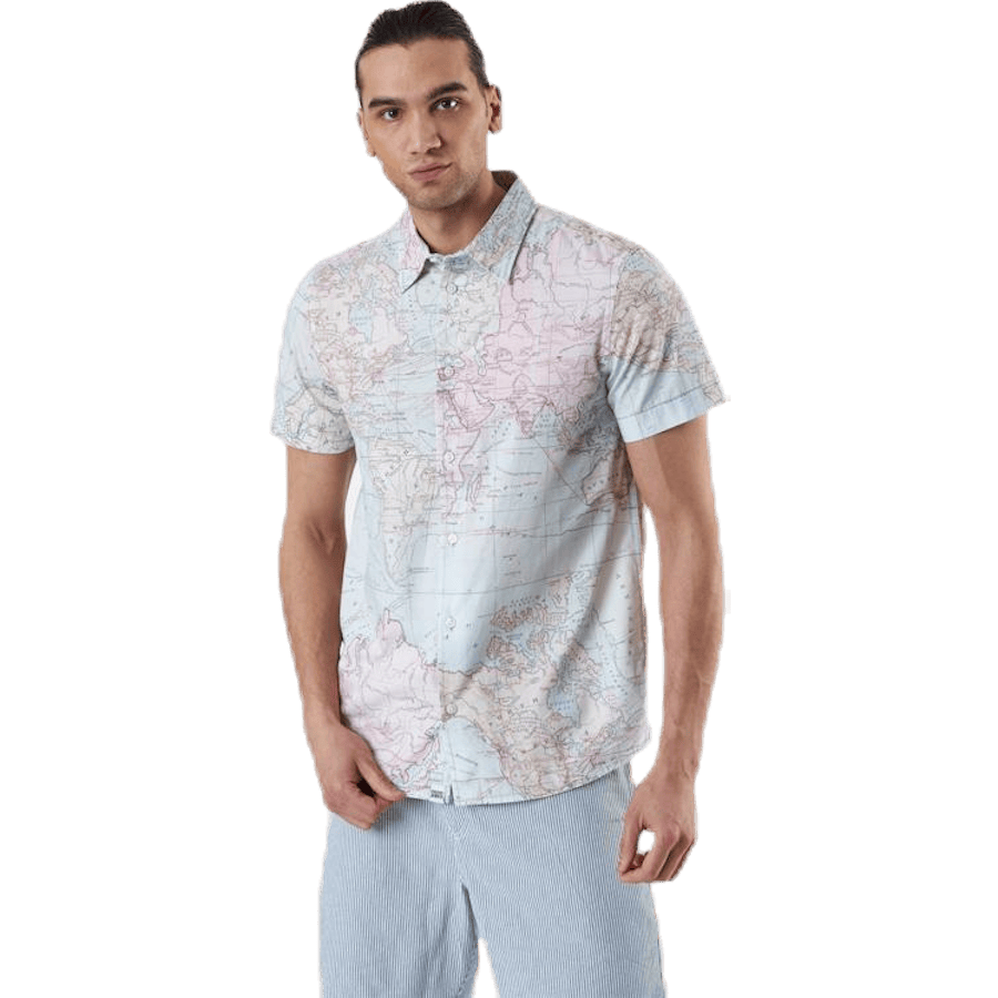 Shirt Short Sleeve Sandefjord Map Patterned - Bild 2