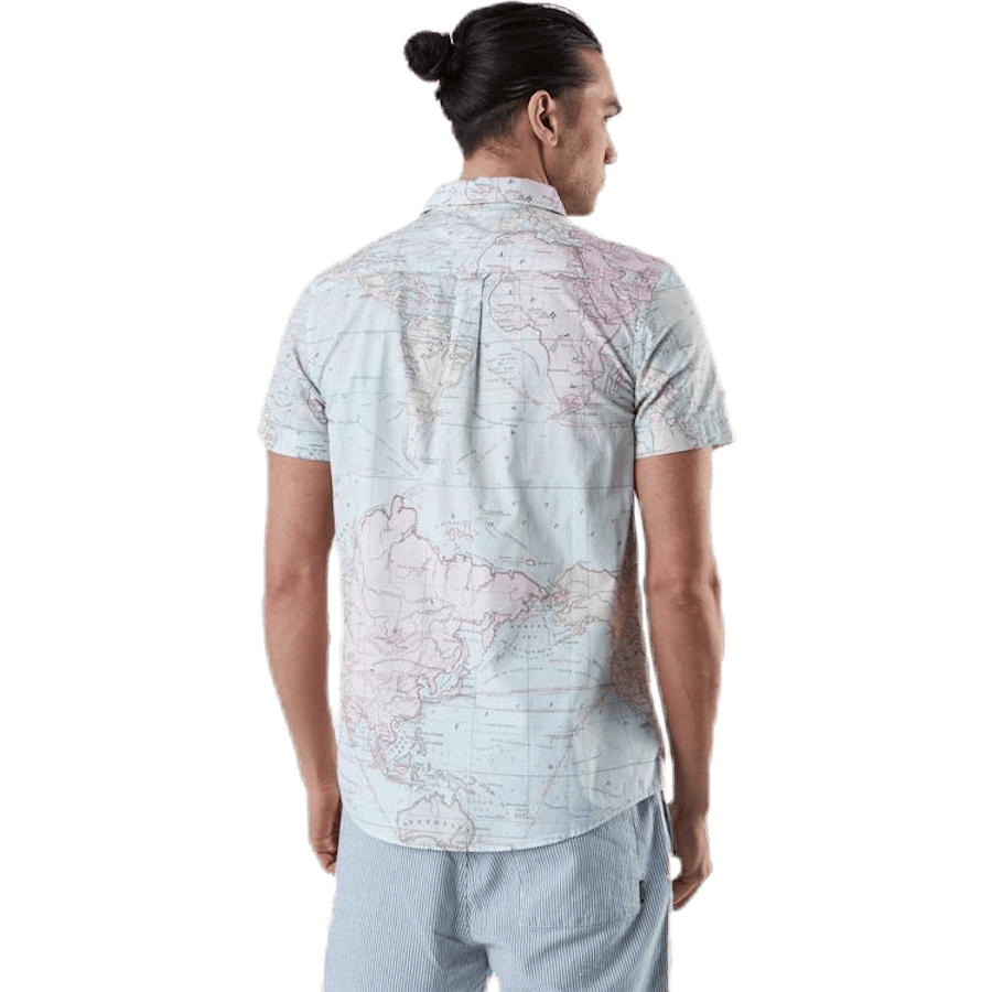 Shirt Short Sleeve Sandefjord Map Patterned - Bild 3
