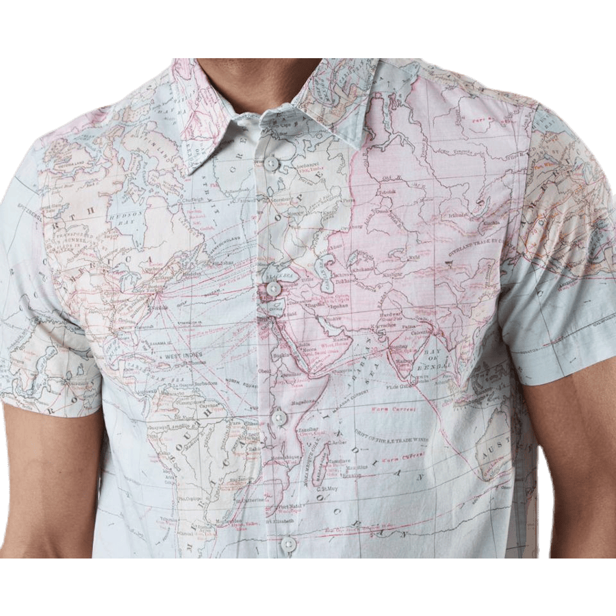 Shirt Short Sleeve Sandefjord Map Patterned - Bild 4