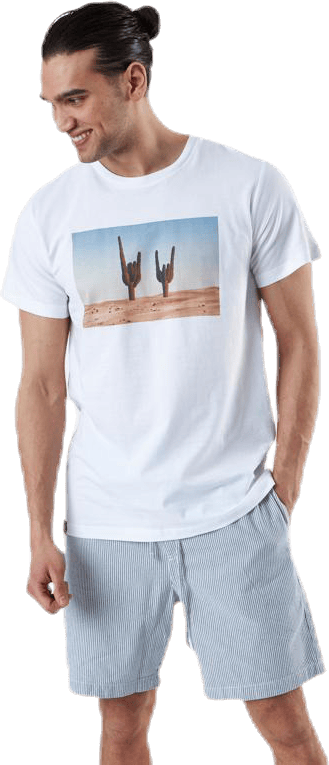 Stockholm Cactus Sign White