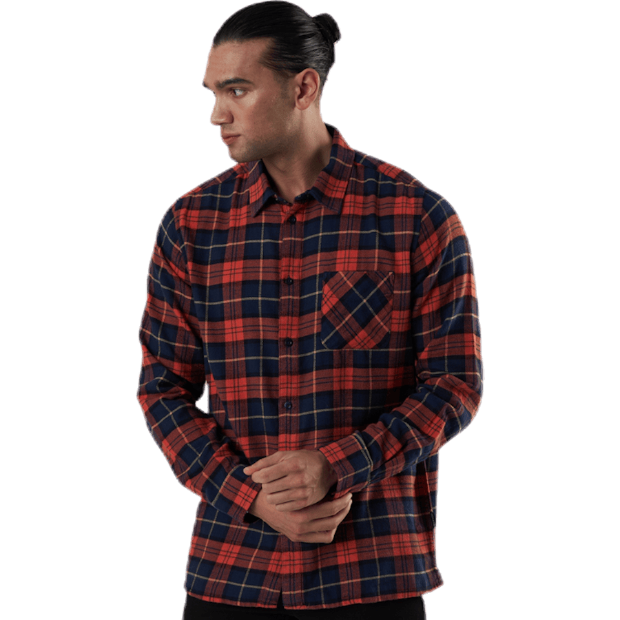 Rute Flannel Checker Orange