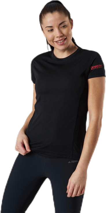 Skill Tee Black, Female, Apparels, T-shirt, Running, Black, 46