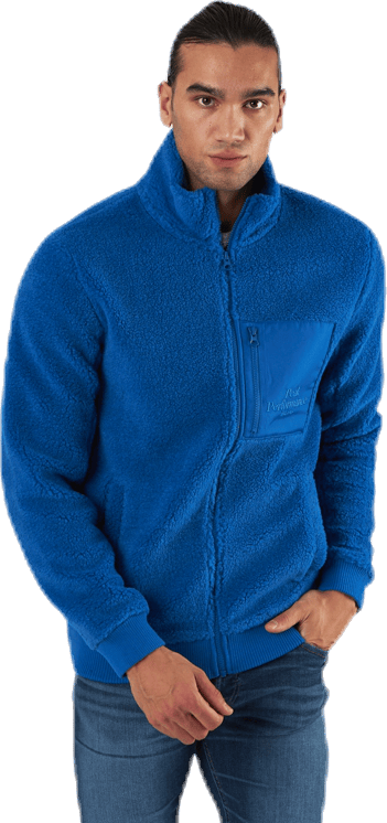 Original Pile Zip Jacket Blue, Male, Apparels, jackets, Blue, L