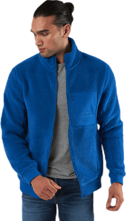 Original Pile Zip Jacket Blue - Bild 6