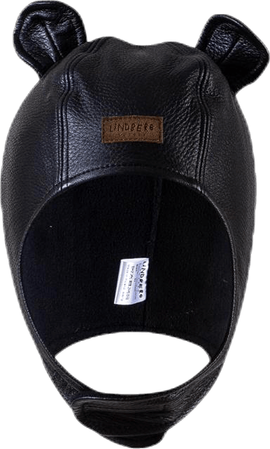 Musse Leather Cap Black