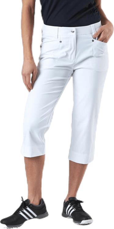 Lyric Capri 74 cm White, Female, Apparels, Pants, Golf, White, 40