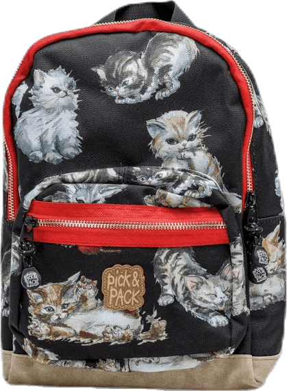 Kittens Backpacks Black, Unisex, Equipamento, bolsas e mochilas, Preto, ONESIZE