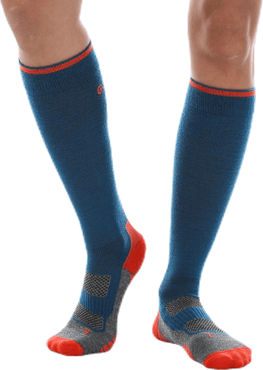 Compression Wool Blue, Unisex, Apparels, Socks, Running, Blue, 33-39