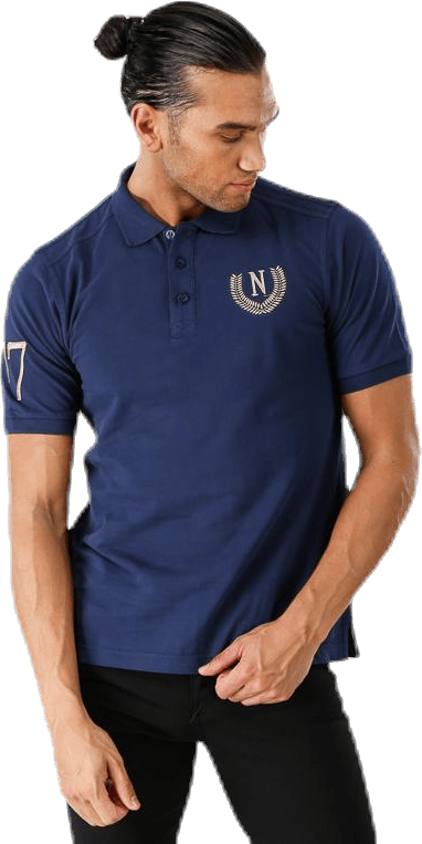 Laurel 17 Polo Blue, Male, Apparels, T-shirt, Blue, XXXL