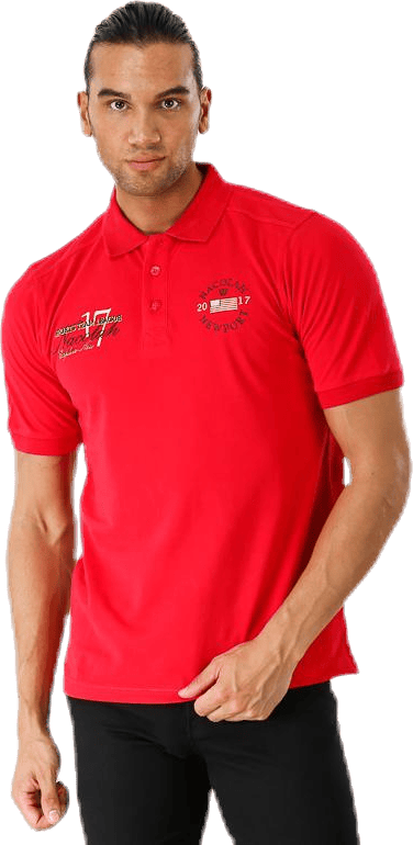 Newport Polo Red, Male, Apparels, T-shirt, Red, L