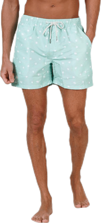 Minty Dot Green, Male, Ropa, Trajes de baño, Natación, Verde, XL