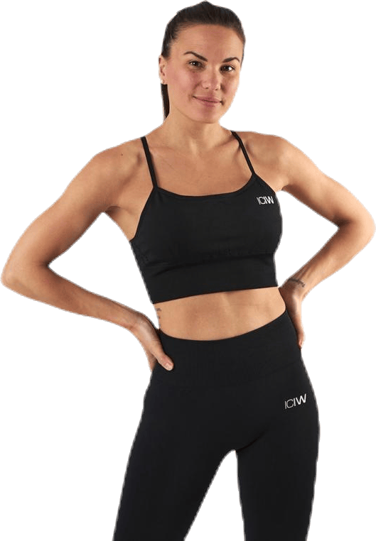 Queen Mesh Sport Bra Black, Female, Klær, Sports-BH, Løping, Svart, XS