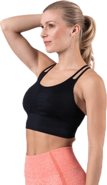 Define Seamless Sport Bra Black, Female, Klær, Sports-BH, Løping, Svart, XL